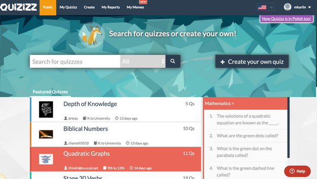 Quizizz: Create Multiplayer Quiz Games for Formative and Summative