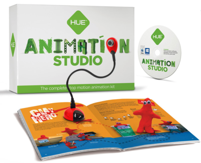 Hue Animation Studio: Complete Stop Motion Animation Kit with Camera Software and Book for Windows (Blue)